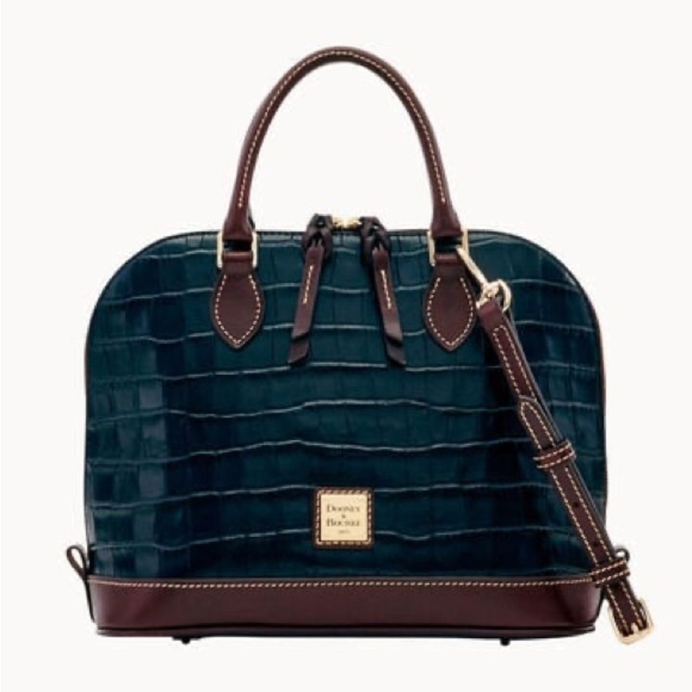 Dooney & Bourke Oakdale Zip Zip Satchel - Midnight Blue